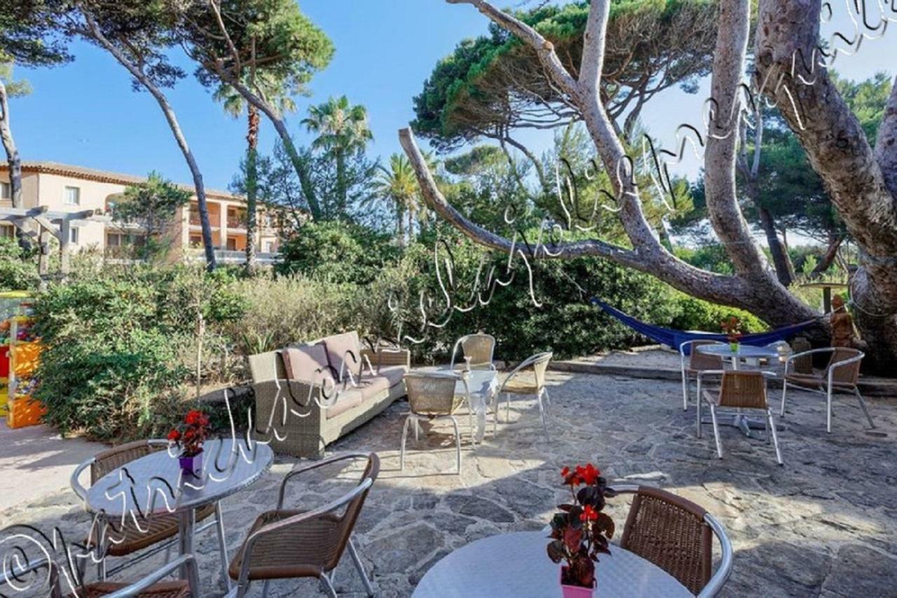 Magnifique Parc De La Presqu'Ile Avec Piscine Et Plage Face A Porquerolles ! Hyères Exterior foto